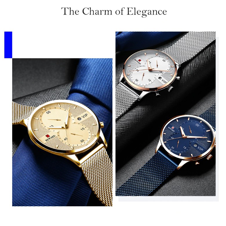 Đồng Hồ Nam Reward KT82001 Chính Hãng 2022 NEW Bảo Hành 12 Tháng Top Brand Luxury II Made in HongKong | BigBuy360 - bigbuy360.vn