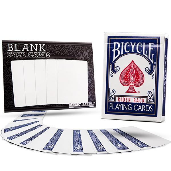 Blank Face Bicycle Deck (Blue Back)