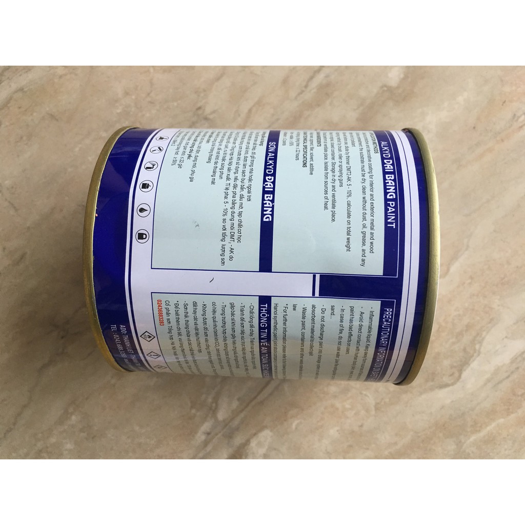 Sơn dầu màu ghi/xám Đại Bàng AK G-01 1KG - 3KG thích mê ly