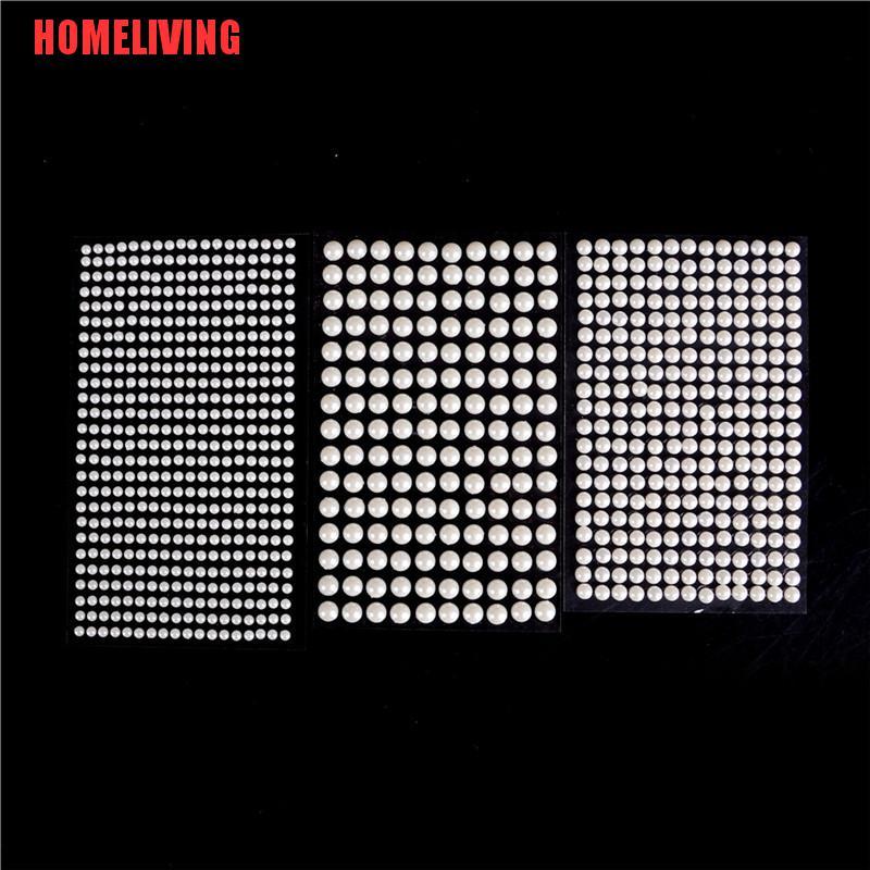 Miếng Dán Acrylic Ngọc Trai Trắng Tự Dính Đồ Chơi Cho Bé DIY