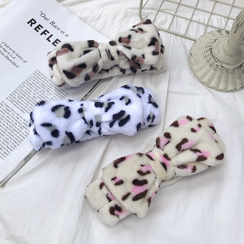 Băng đô họa tiết da báo / kẻ sọc phong cách Hàn Quốc thời trang cho nữ