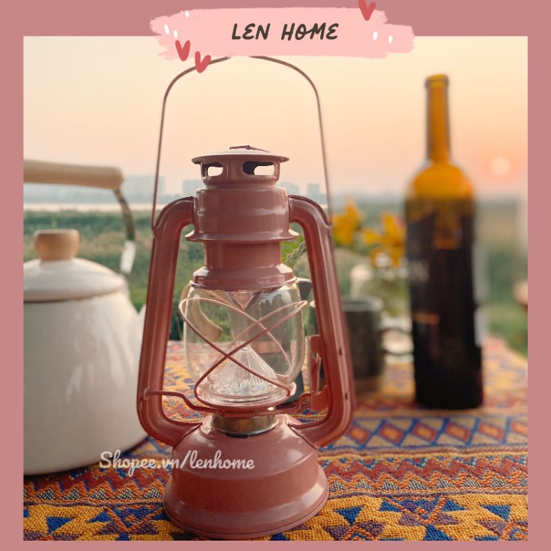 Đèn camping xinh xắn picnic dã ngoại du lịch leo núi decor phòng nhà cửa vintage cắm trại đèn pin đi bão lenhome