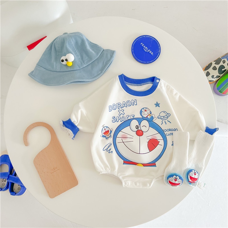 Bộ Áo Liền Quần Vải Cotton Tay Ngắn Thiết Kế Dễ Thương Cho Bé Sơ Sinh