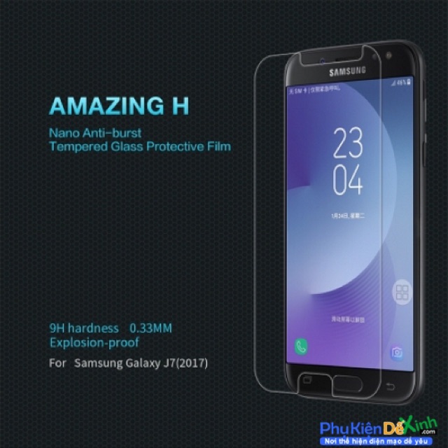Cường lực Sam sung J7Pro,J7plus loại Xịn, Phủ Nano,mài cạnh