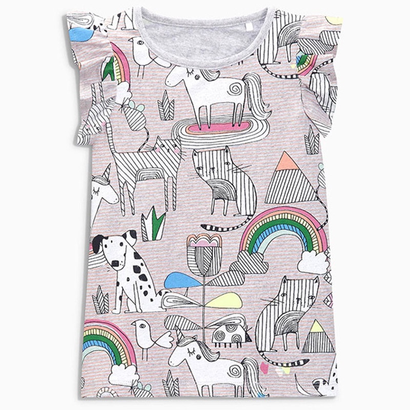 Áo thun BEAR LEADER in họa tiết hoạt hình đáng yêu phong cách Âu Mỹ 2022 thời trang mùa hè dành cho bé gái