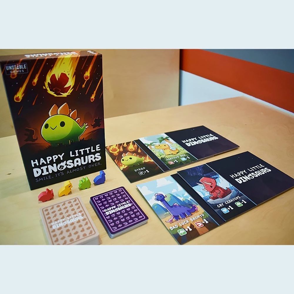 Bài Board Game Happy Little Dinosaurs Trò Chơi Khủng Long Vui Vẻ Bản Tiếng Anh BG12-1