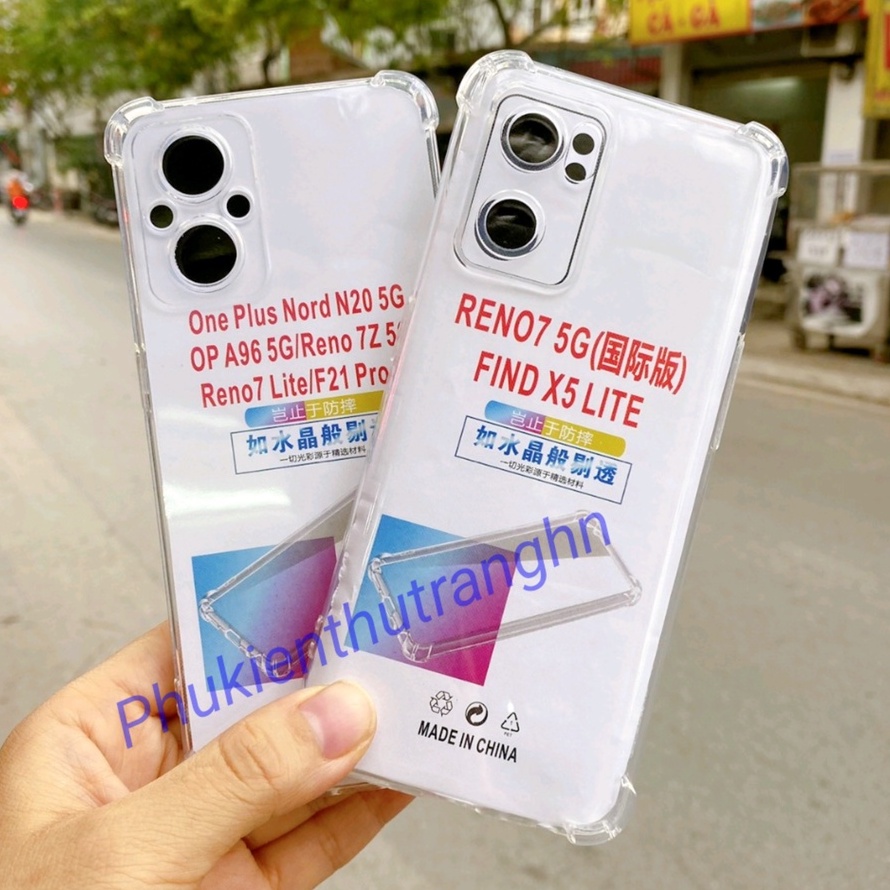 Ốp Lưng OPPO RENO 8 4G - 5G Reno 8 Z 5G RENO 8 PRO RENO 7 4G - 5G RENO 7 Z Dẻo Trong Chống Sốc 4 góc Có Gờ Bảo Vệ Camera