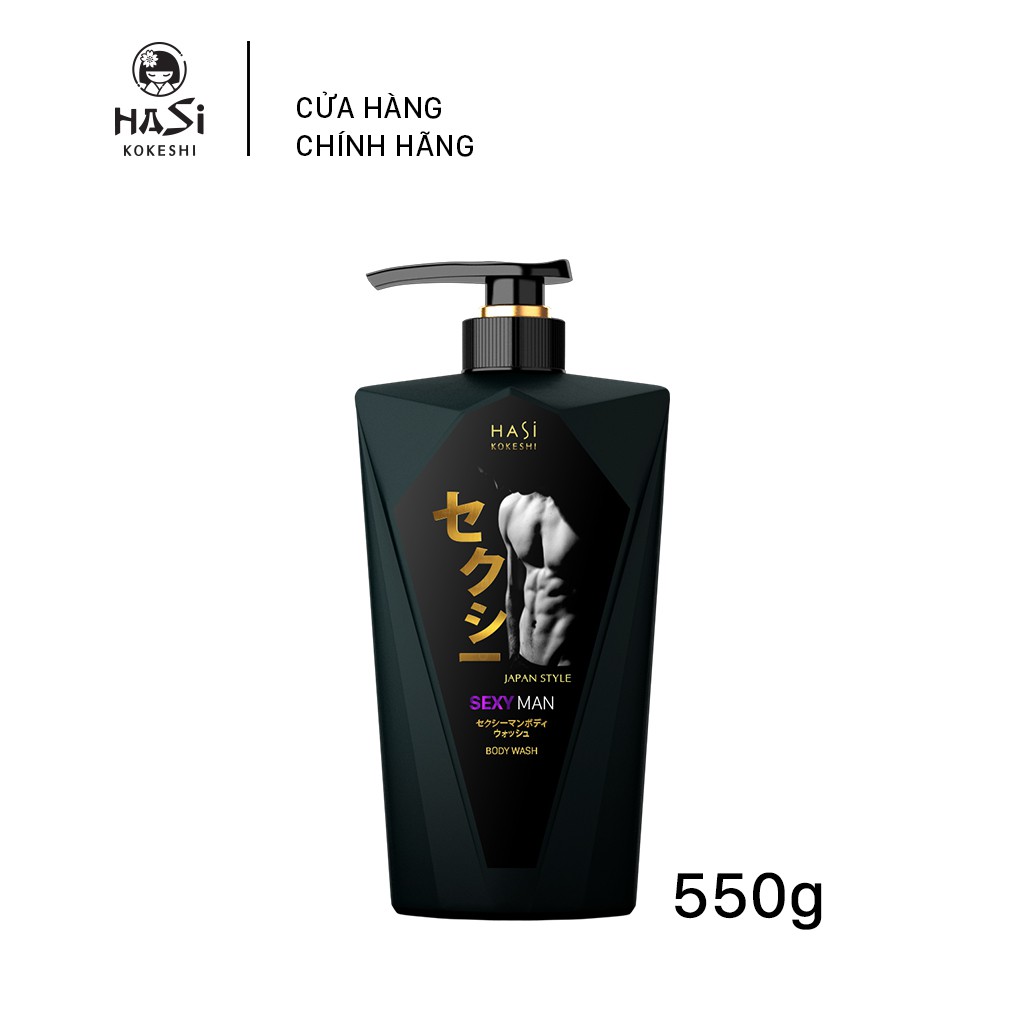 GEL TẮM HASI NƯỚC HOA NAM - QUYẾN RŨ & LỊCH LÃM 550G