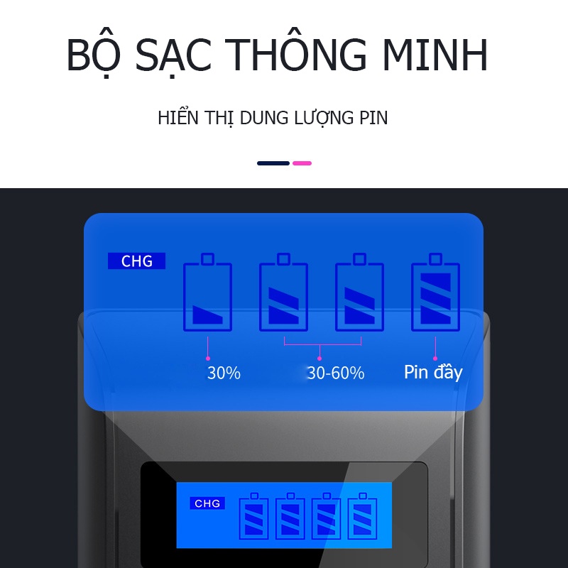 Bộ sạc pin tiểu AA AAA thông minh DP-K98B và pin sạc AA 3200mAh chính hãng Doublepow