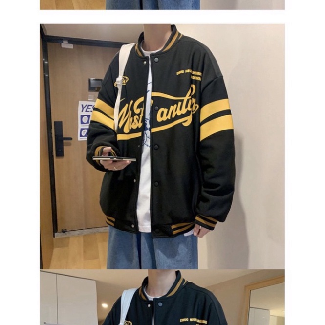 Áo Khoác Bomber Nam Nữ Ulzzang Form Rộng, Áo Khoác Nỉ Đôi Unisex Mùa Đông 2 Lớp Đẹp Giá Rẻ | BigBuy360 - bigbuy360.vn