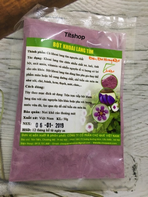Bột khoai lang tím gói 50g
