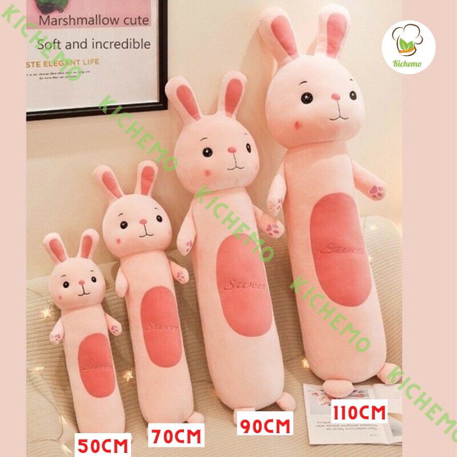 Gối ôm cho bé hình thú dài mềm mại đáng yêu kích thước 55cm 70cm 90cm 110cm