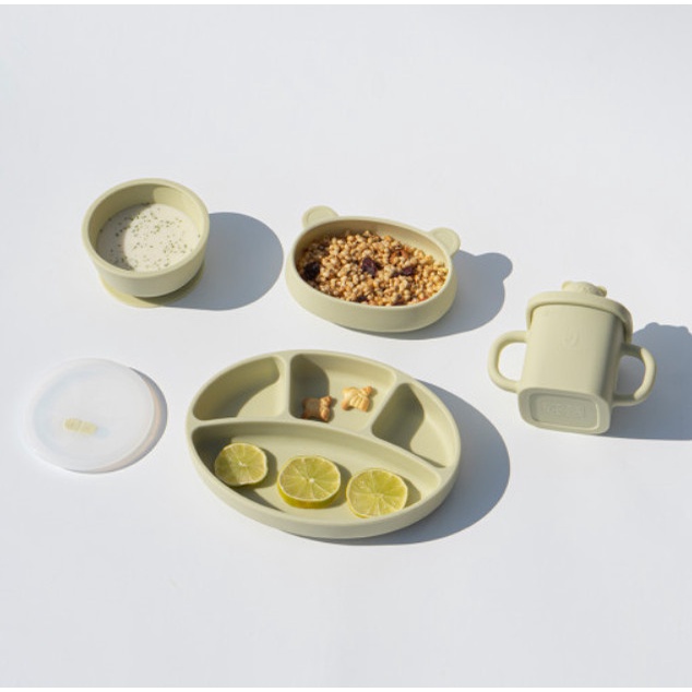 COMBO 4 món đồ ăn dặm silicon cao cấp chính hãng Bluemama