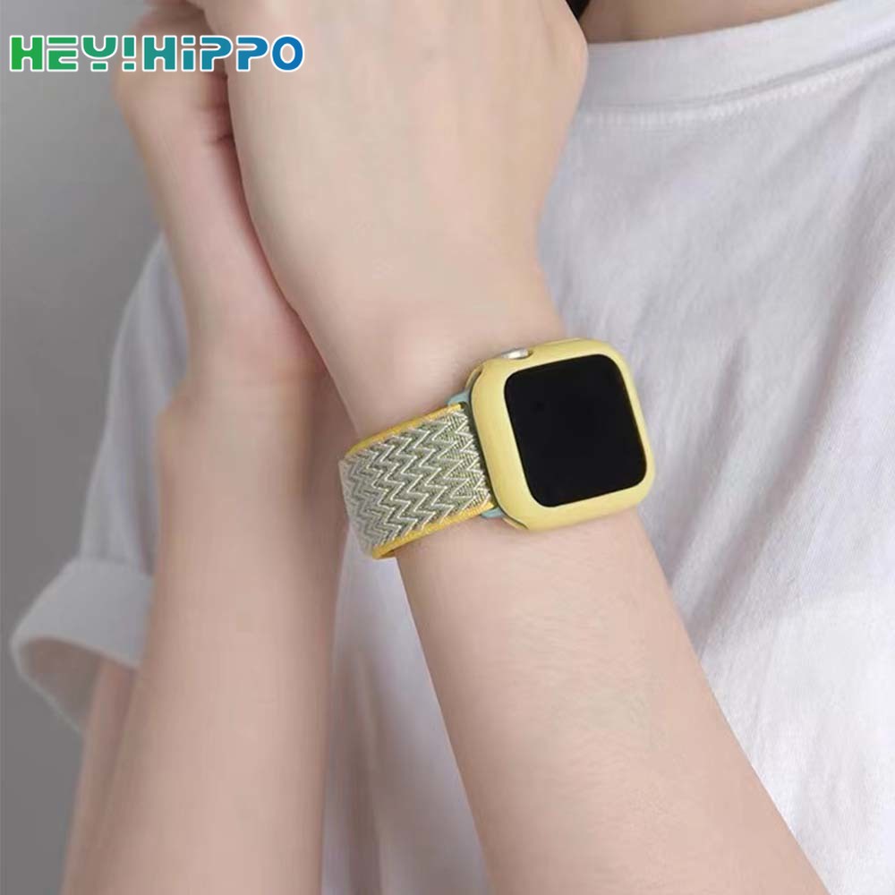 Bộ Dây Đeo Bằng nylon Cho Đồng Hồ Thông Minh Apple watch series 7/6/5/SE Cho iwatch 45/44/42/41/40/3