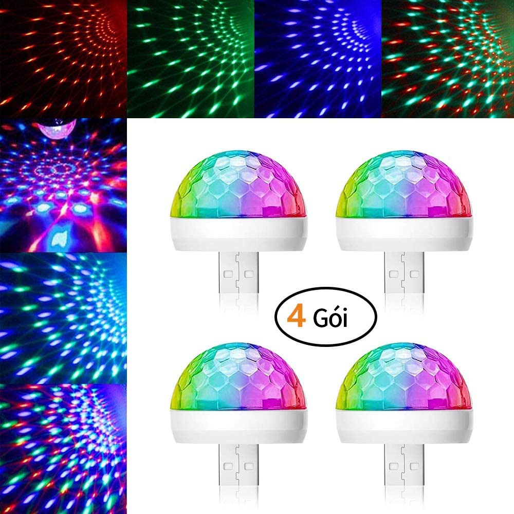 7-color LED disco party lights, lights will blink to the music | BigBuy360 - bigbuy360.vn