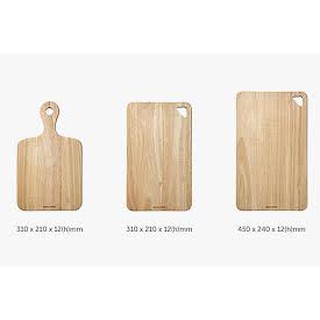 Bộ 3 Thớt Gỗ Cây Cao Su Lock&Lock