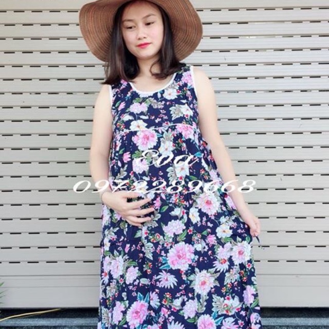 Váy hoa lanh lụa combo 2 váy