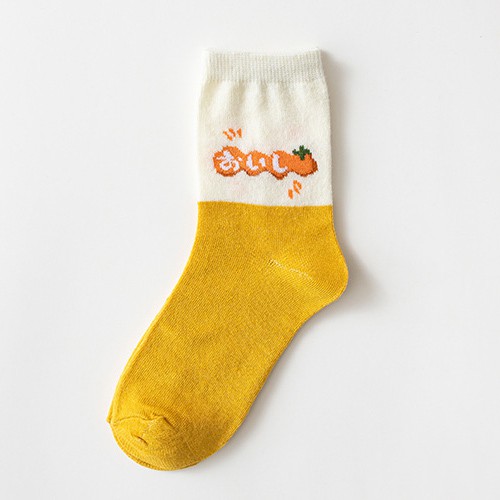 Vớ họa tiết trái cây cổ lửng phong cách Hàn Quốc dễ thương