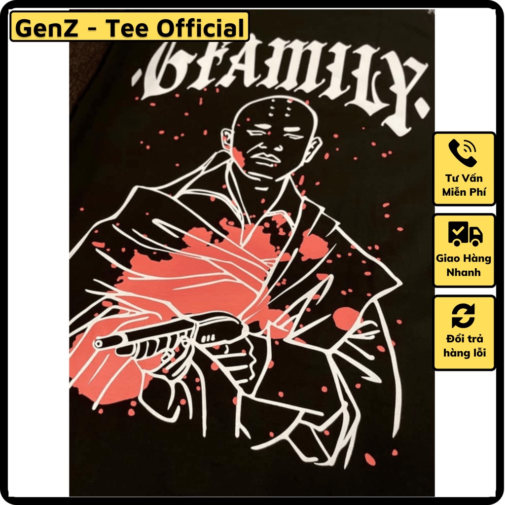 Áo G-Family Bát Quái tee phong cách trẻ trung hiphop, nam nữ mặc form cực đẹp