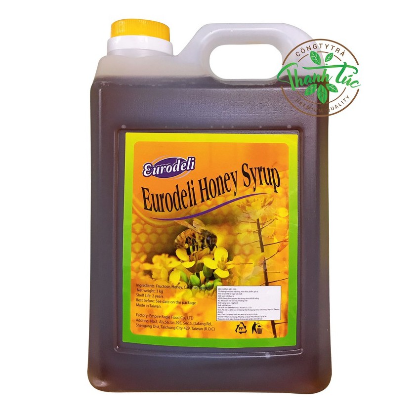 Siro Syrup Mật Ong Eurodeli Bình 3kg