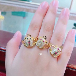 Nhẫn nữ cóc thiềm thù đồng non hút tài lộc