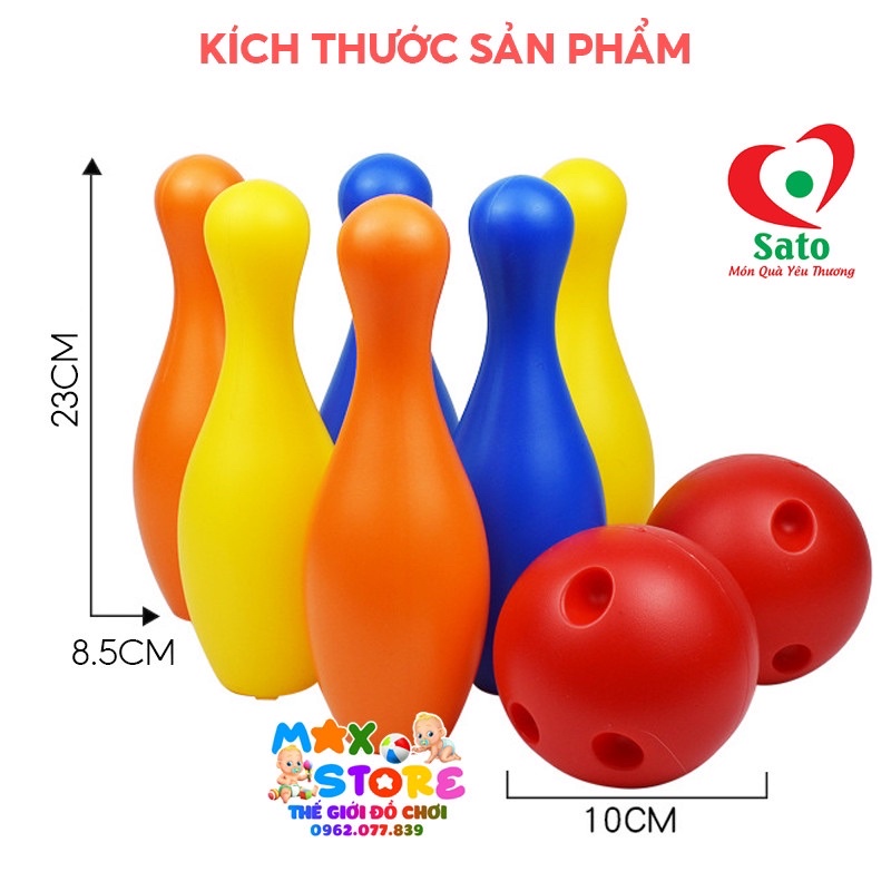 Đồ Chơi Bowling Kids Sato Giúp Bé Vận Động