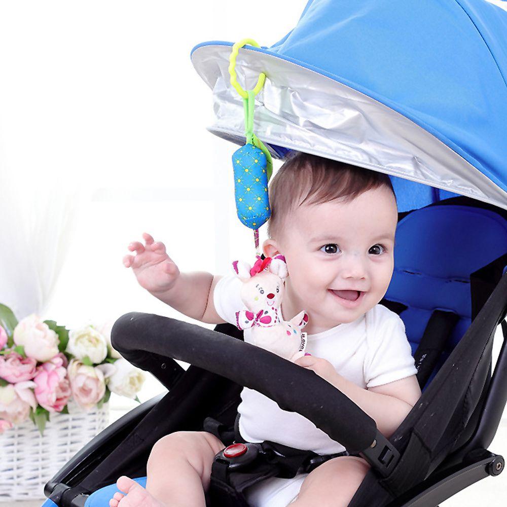 Đồ Chơi Lục Lạc Nhồi Bông Mềm Mại Hình Chú Voi / Cú / Ếch Đáng Yêu Cho Bé