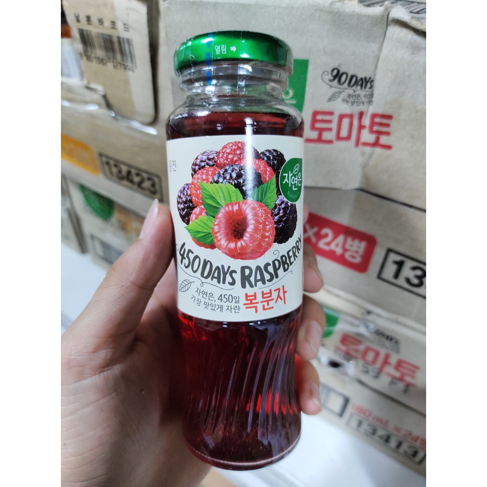 Nước mâm xôi 180ml hàn quốc - 복분자