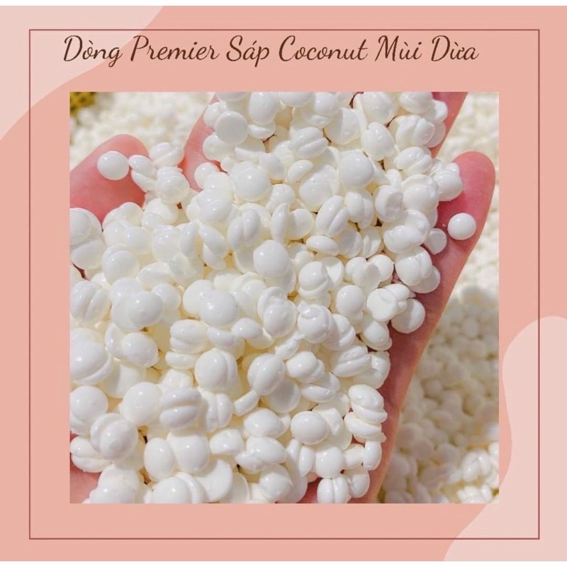 Sáp cao cấp siêu bám lông Coconut &amp; Trong suốt ,Sáp wax lông nóng Hard wax Beans