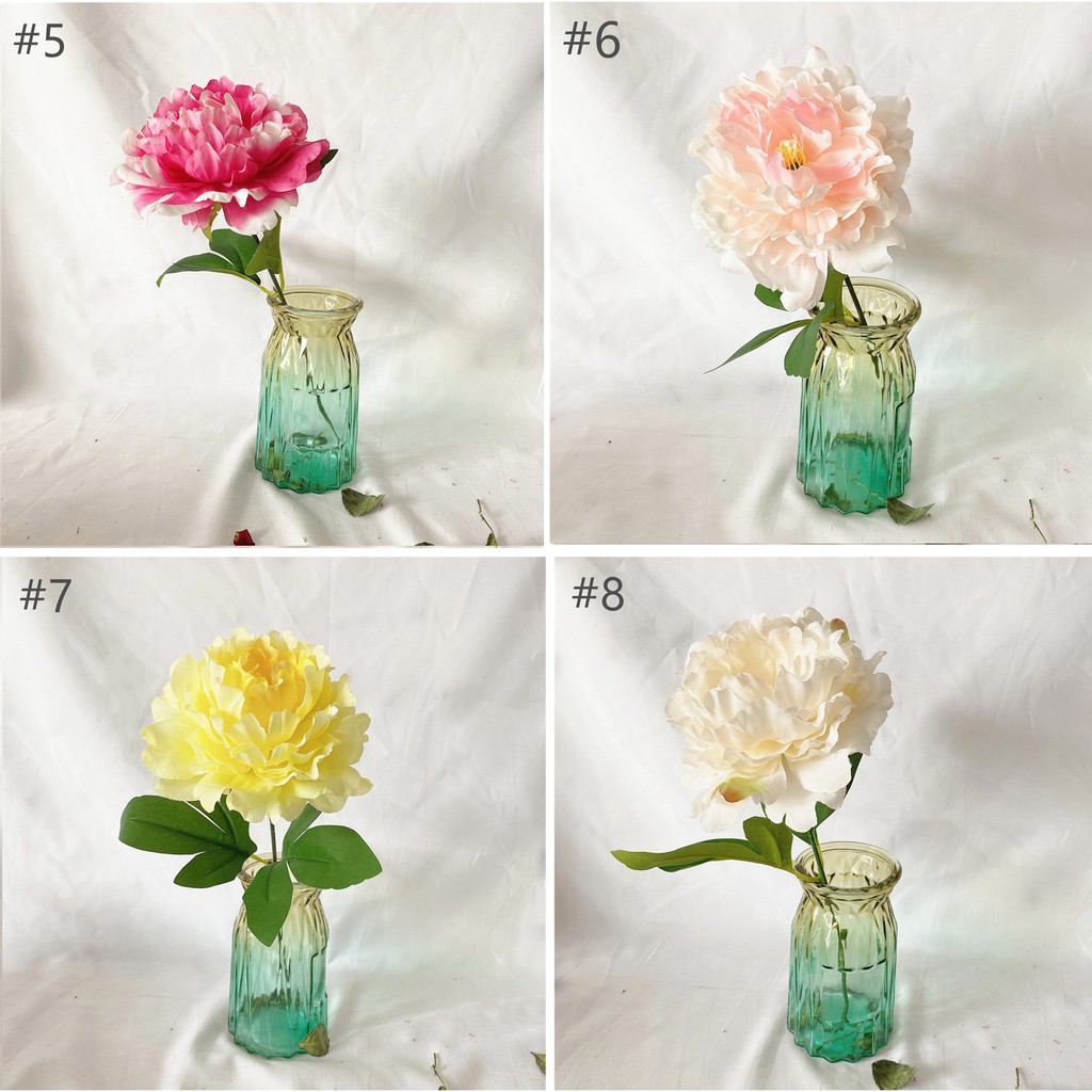 Bó hoa mẫu đơn nhân tạo bằng lụa dùng để trang trí nhà hoặc tiệc cưới