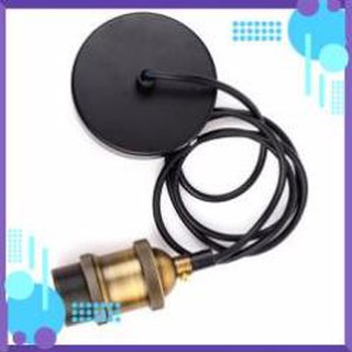 Đế đui đồng đèn thả E27, mạ đồng, cực chuẩn