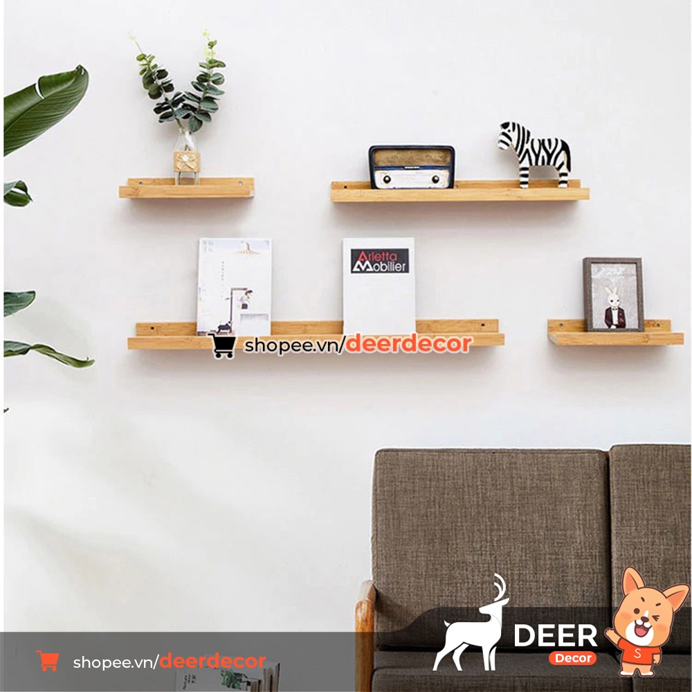 Kệ Gỗ Trang Trí Đa Năng Treo Tường