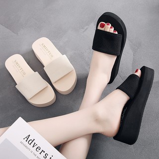 Beautiful Slippers Bring up the feeling of being up 3cm 5cm 7cm slippery slippers Slippers affordable price