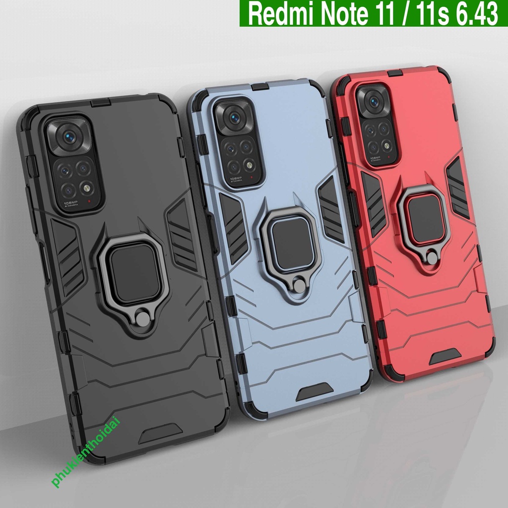 Ốp lưng Redmi Note 9 / Redmi 10X 4G / Note 10 / Note 11 / 11s / Note 12 Iron Man Iring chống sốc chống va đập mạnh