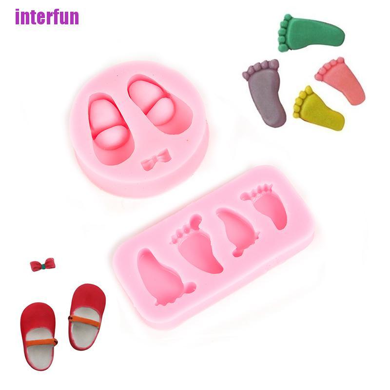 Khuôn Silicone Hình Bàn Chân Em Bé 3d 11