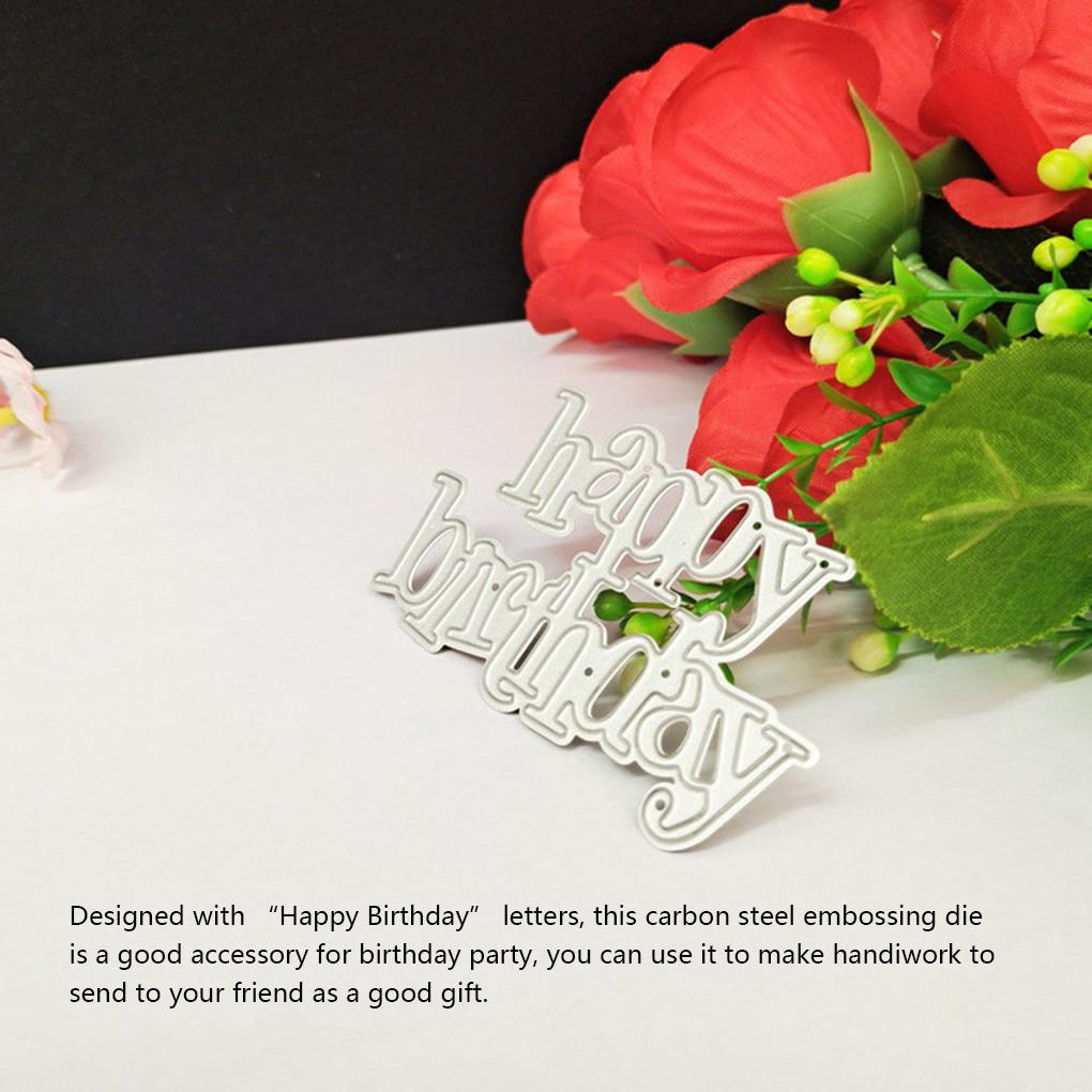 Khuôn Cắt Giấy Kim Loại Chữ Happy Birthday