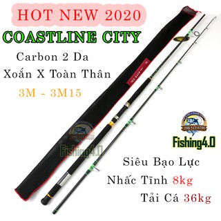 Cần Câu coastline City - Hot New 2020 - Carbon xoắn toàn thân - Nhấc bổng 8kg tải cá 36kg