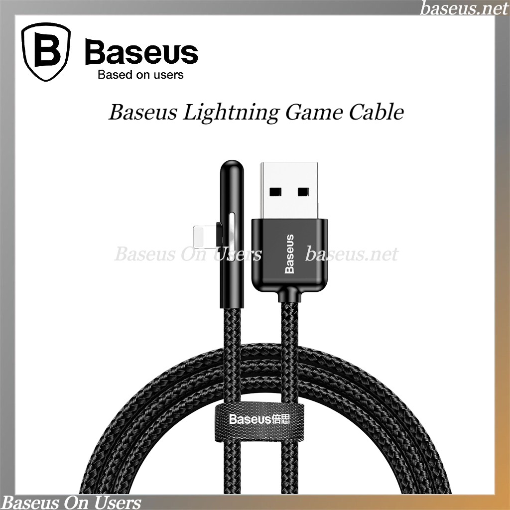 Dây sạc iPhone Baseus - Chuyên game - Thiết kế thông minh - Đèn LED đổi màu - Hỗ trợ sạc nhanh - Siêu Bền - Chính Hãng