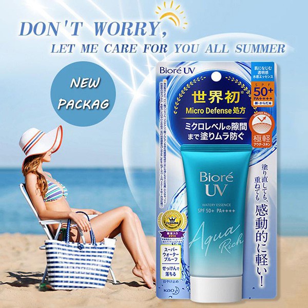 Kem Chống nắng Biore UV Aqua Rich  Watery Essence SPF50+/PA++++ 50G