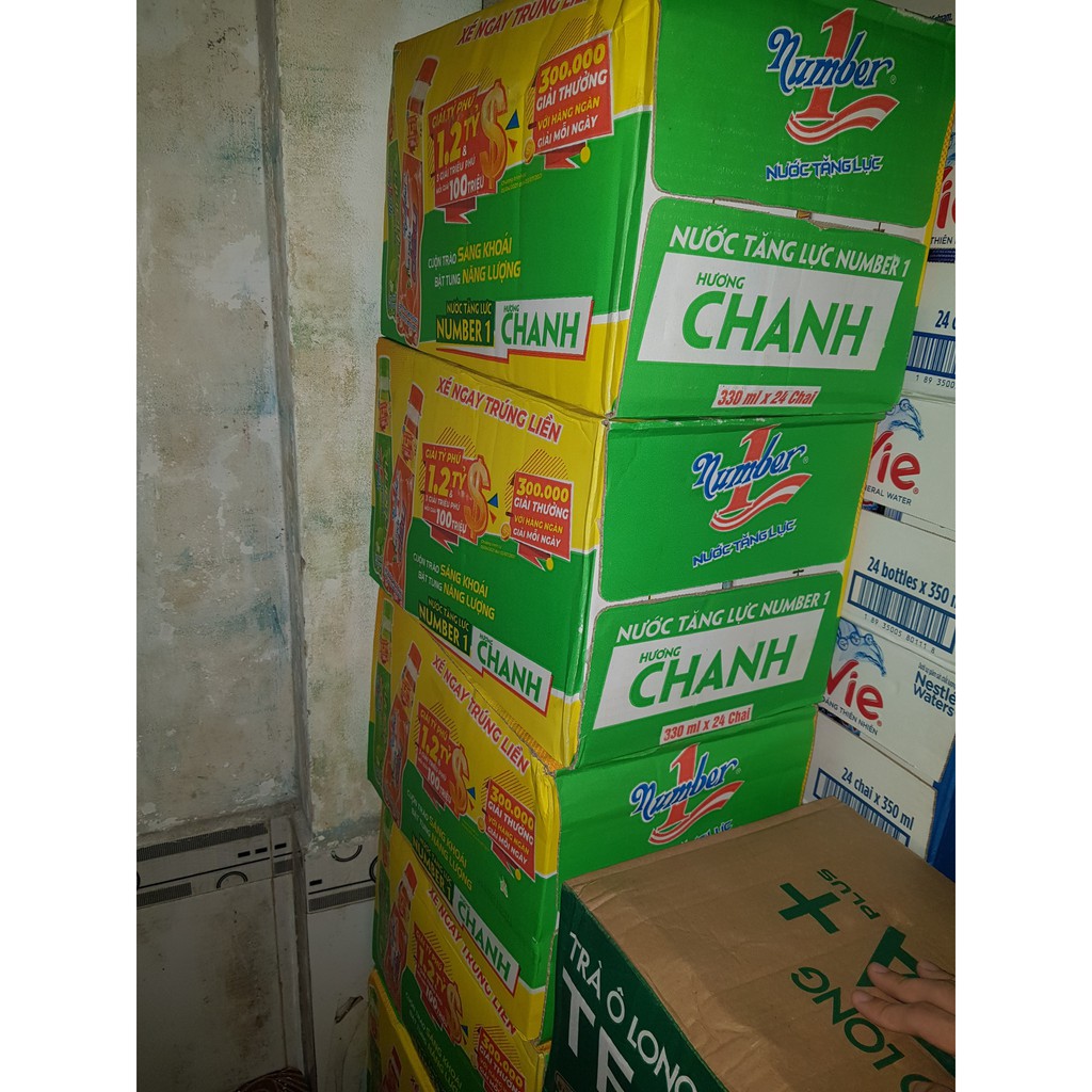 Nước Uống Tăng Lực Number One Chanh - No1 Chanh Chai Nhựa PEP 330ml HSD 18-04-22