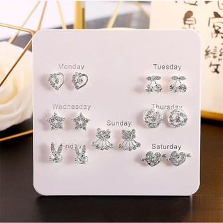Set 7 đôi bông tai nữ BT10