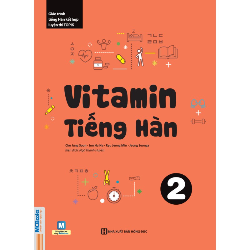 Sách - Vitamin Tiếng Hàn 2 Cho Người Mới Bắt Đầu - Học Kèm App Online