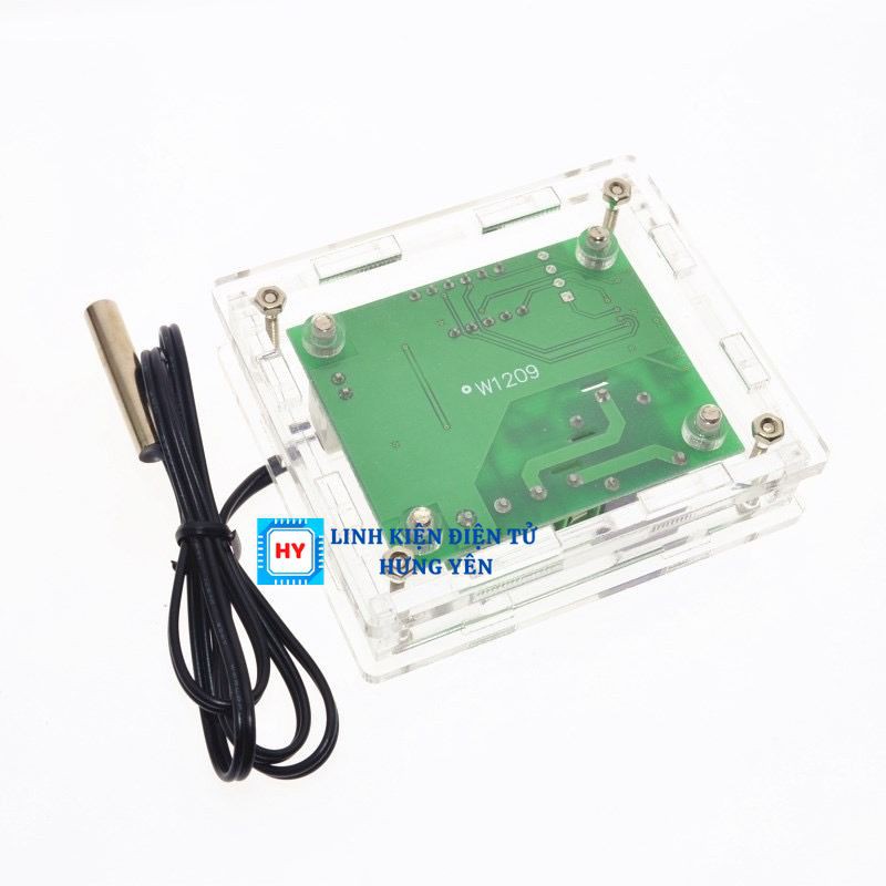 Mạch Cảm Biến Kiểm Soát Nhiệt Độ - Mạch Ấp Trứng W1209 Relay 12VDC XH-W1209 Tặng Kèm Vỏ MICA