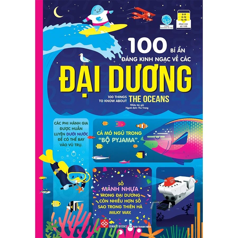 Sách - 100 bí ẩn đáng kinh ngạc về các đại dương (đinh tị)