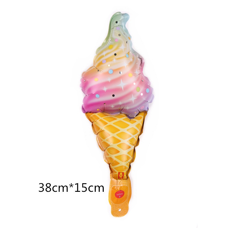 Bong Bóng Nhôm Hình Bánh Donut / Bắp Rang Bơ / Kem Trang Trí Độc Đáo Cho Tiệc Sinh Nhật Của Bé