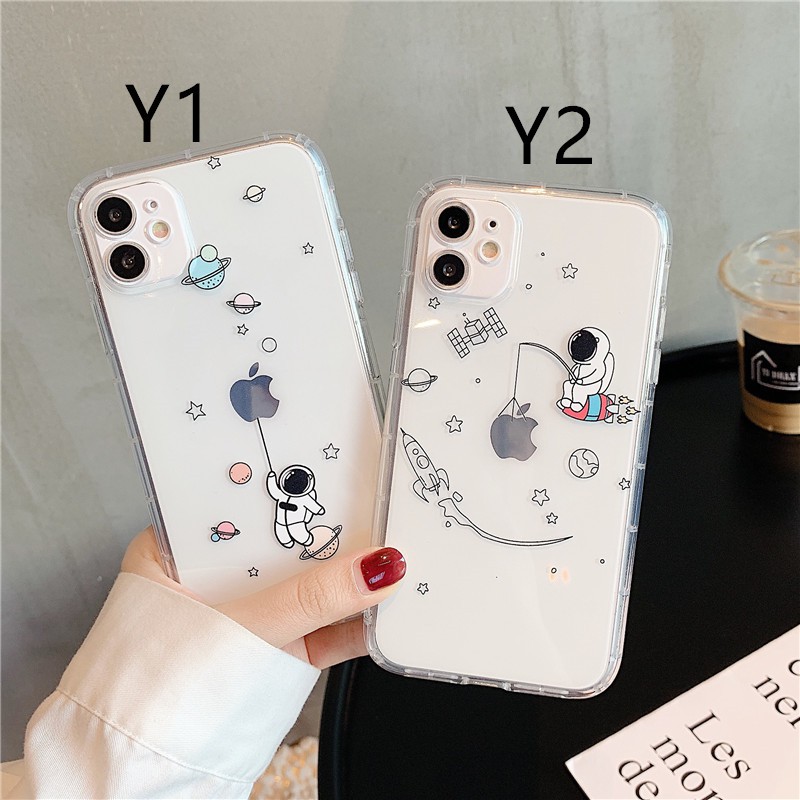 Ốp điện thoại trong suốt họa tiết phi hành gia Iphone 12 Pro Max 12 Mini 11 Pro Max X Xr Xs Max 8 7 Plus | BigBuy360 - bigbuy360.vn