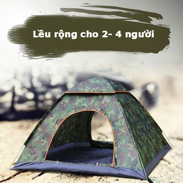 Lều cắm trại tự bung lều dã ngoại cao cấp dành cho 3-5 người (có ảnh thật cuối cùng khách feedback )