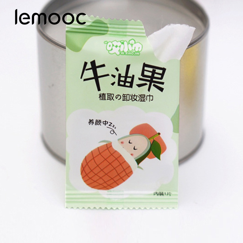 [Hàng mới về] Khăn lau tẩy trang mắt và môi dùng một lần giúp làm sạch da mặt chứa tinh chất thực vật không cần rửa