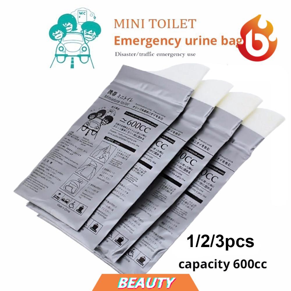 (Hàng Mới Về) Set 1 / 2 / 3 Túi Đựng Nước Tiểu Tiện Dụng Khi Đi Du Lịch