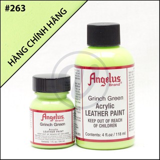 [CHÍNH HÃNG - KHÔNG CHIẾT] Grinch Green 263 - Màu ANGELUS Leather Paint Standard vẽ trên da, vải, custom giày